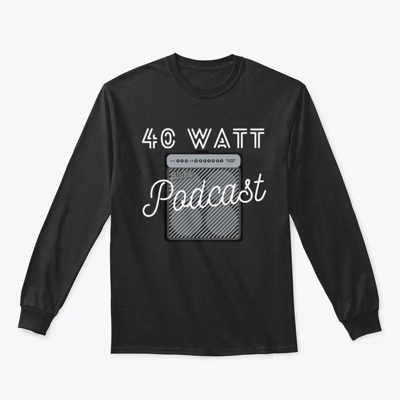 40 Watt Long Sleeve Tee (B&W)